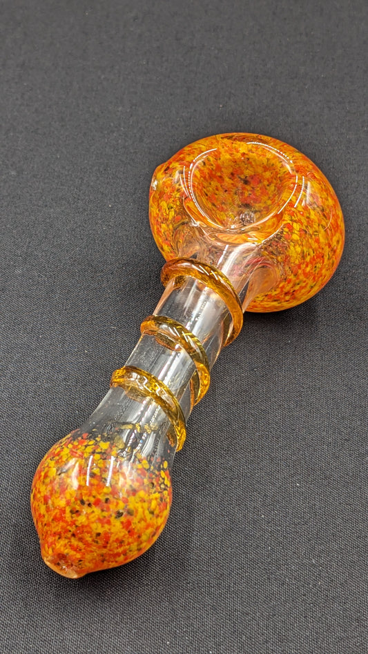 4" Glass Spoon Spiral OR/BR