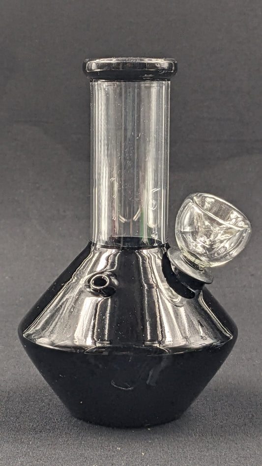 5" Glass Water Pipe Bong UFO Black