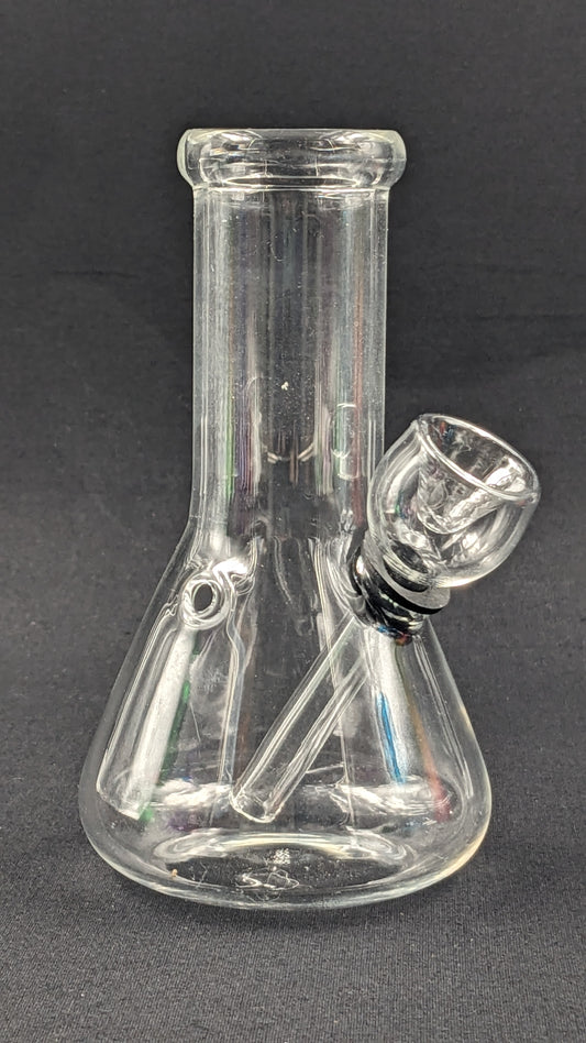 5" Glass Water Pipe Bong Clear Beaker