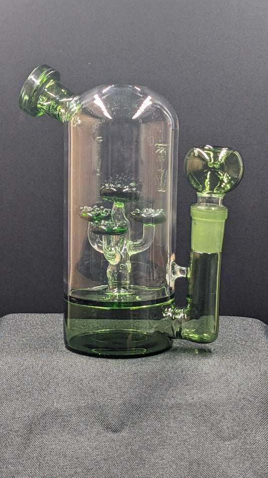 5.5" Glass Water Pipe Bong Dome Rose 02
