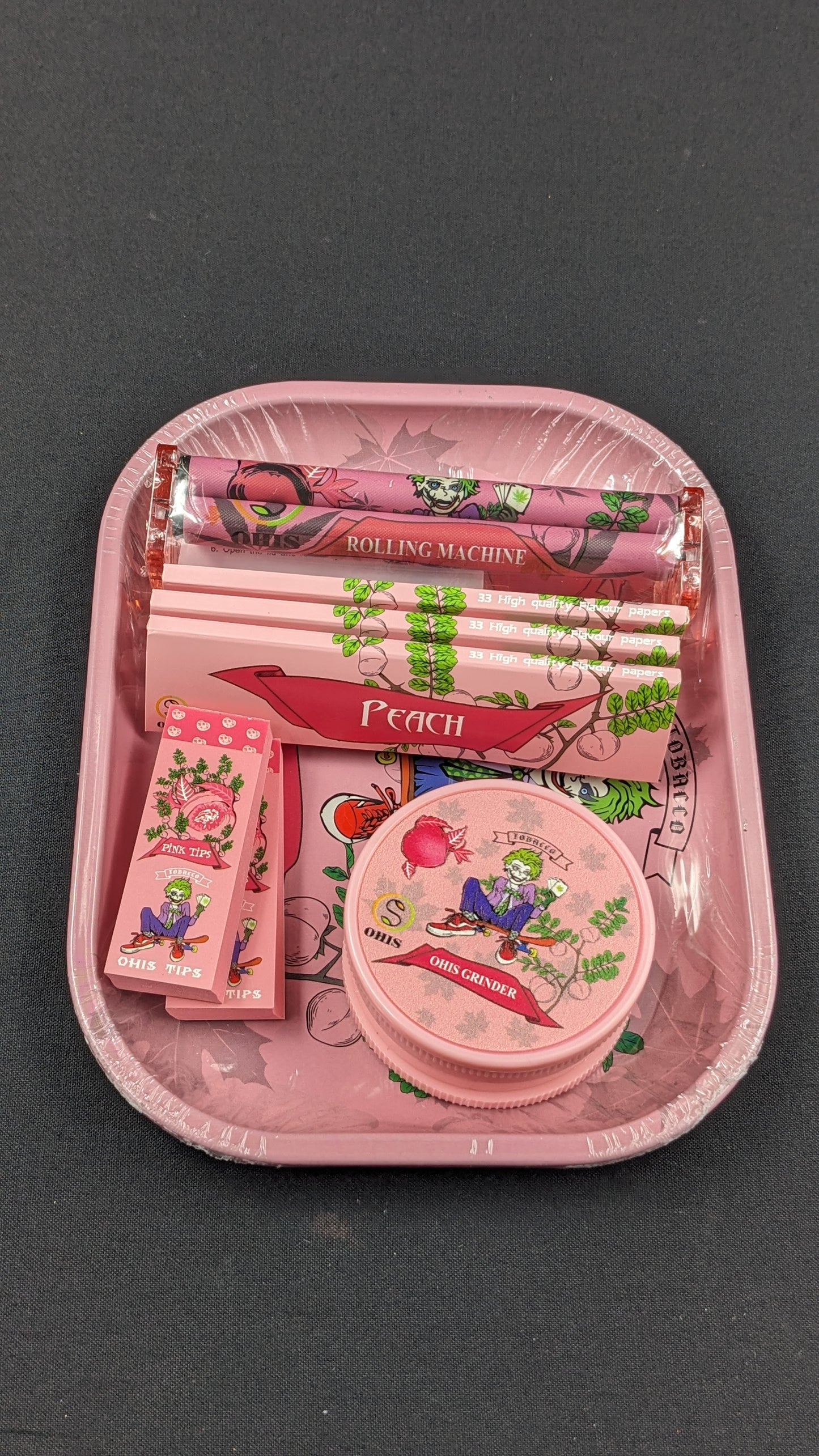 8 Piece Rolling Combo Set Peach