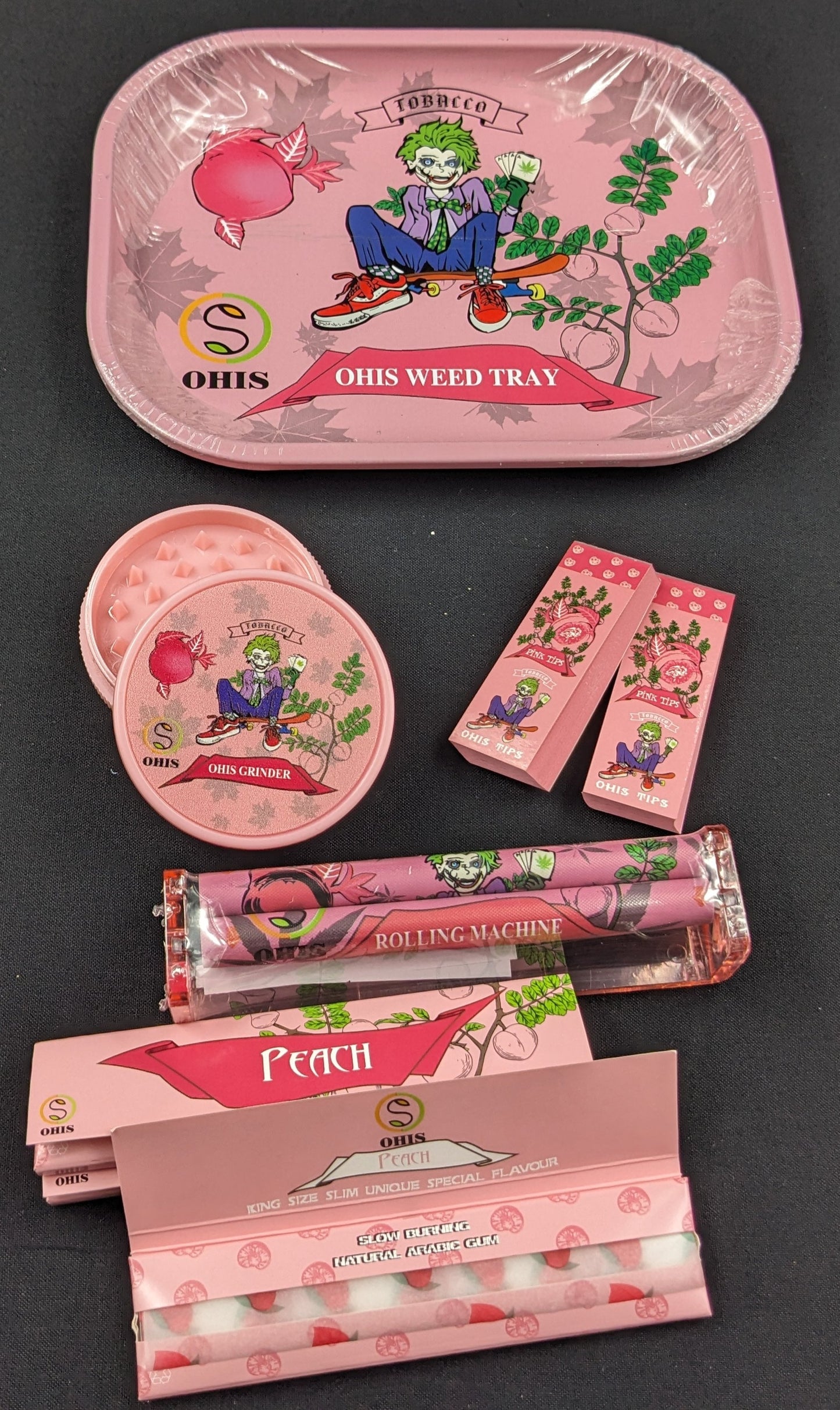 8 Piece Rolling Combo Set Peach