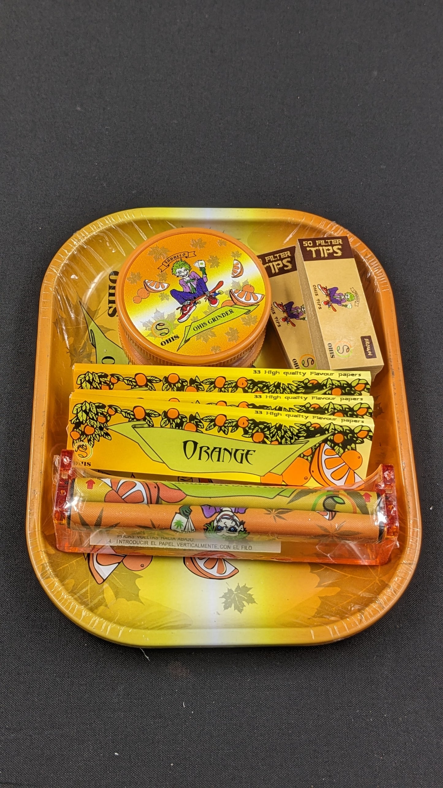 8 Piece Rolling Combo Set Orange