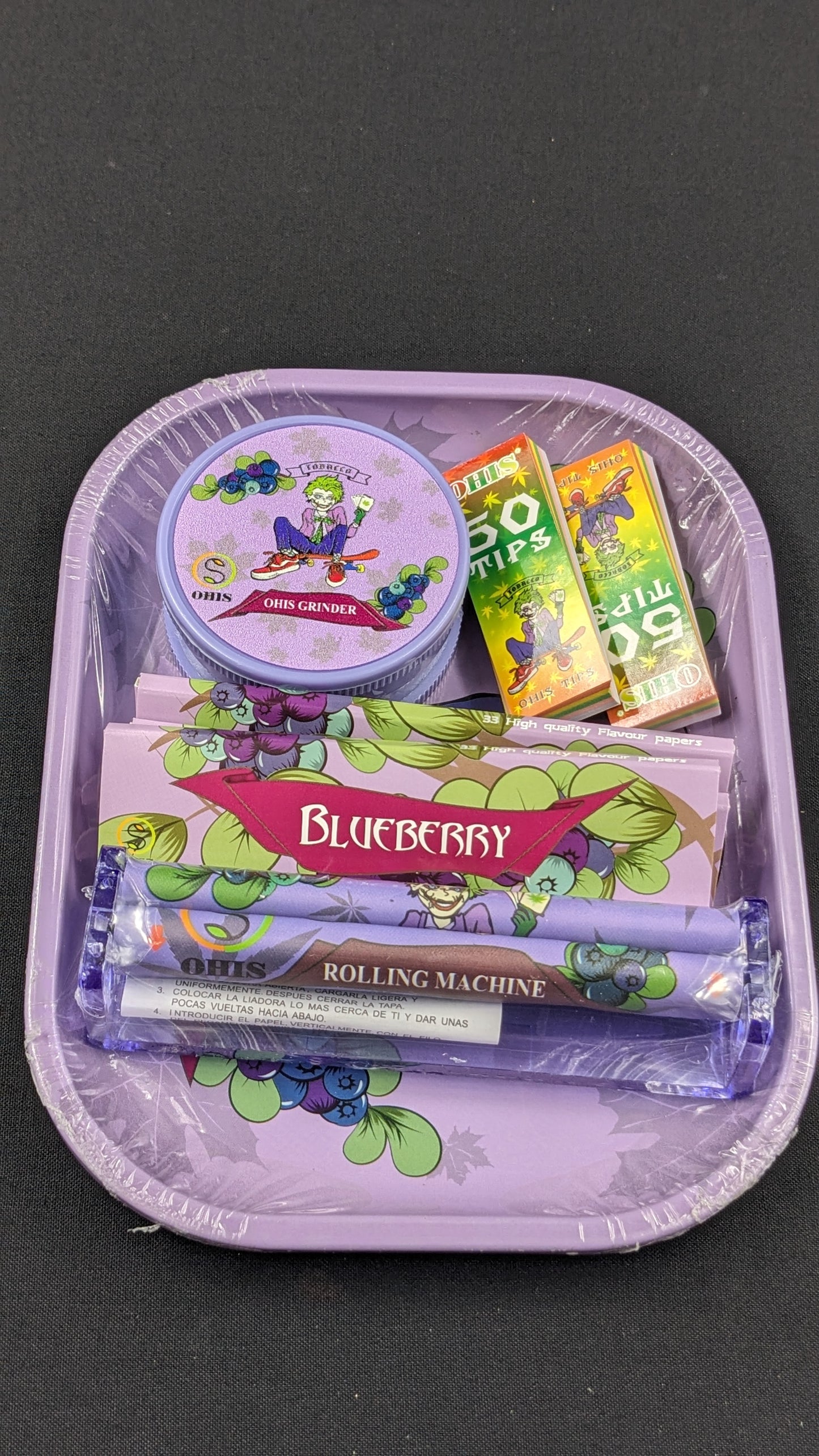 8 Piece Rolling Combo Set Blueberry