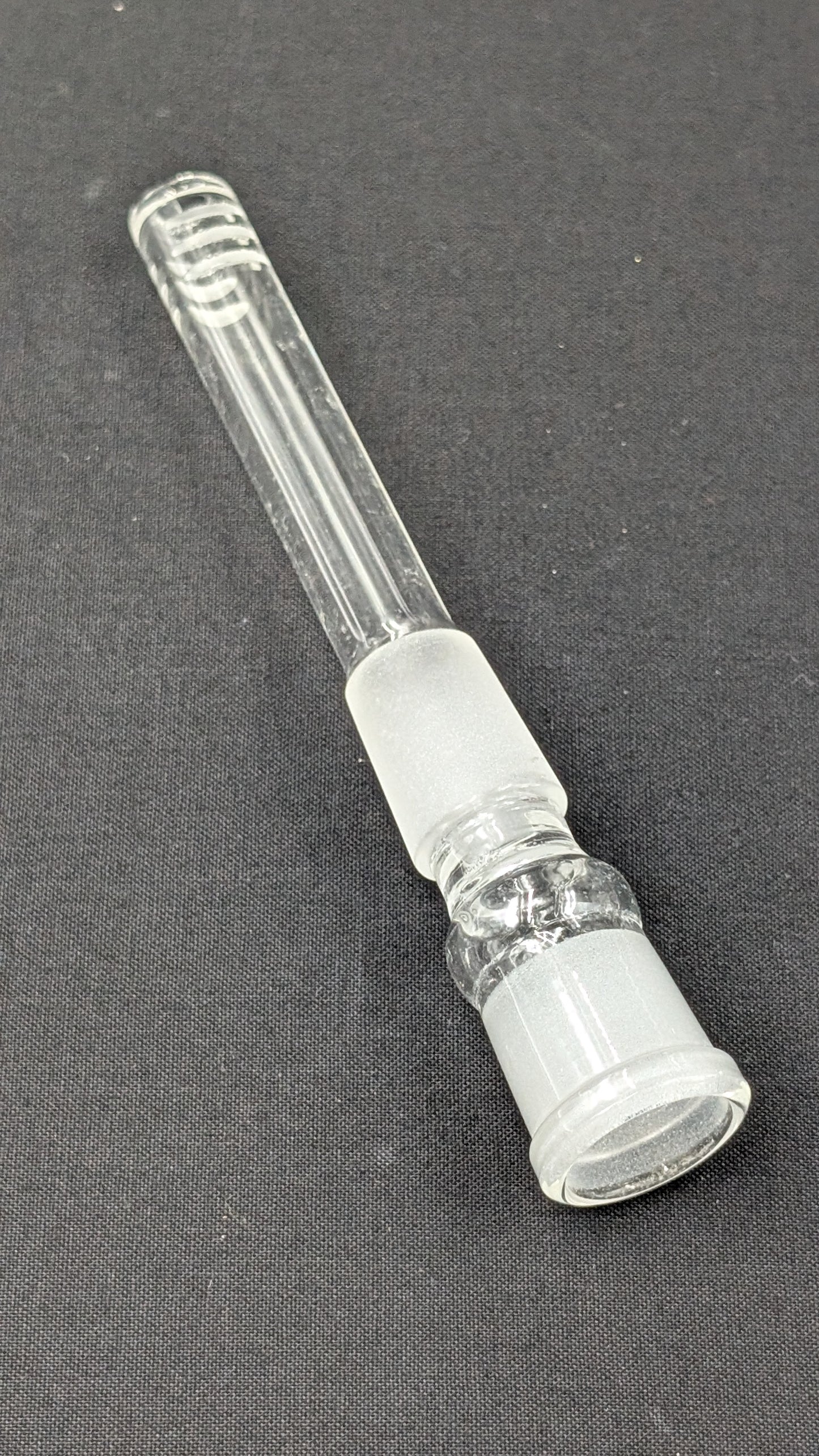 3" 6 Cut Glass Downstem 18MM Male to 18MM Female Opening