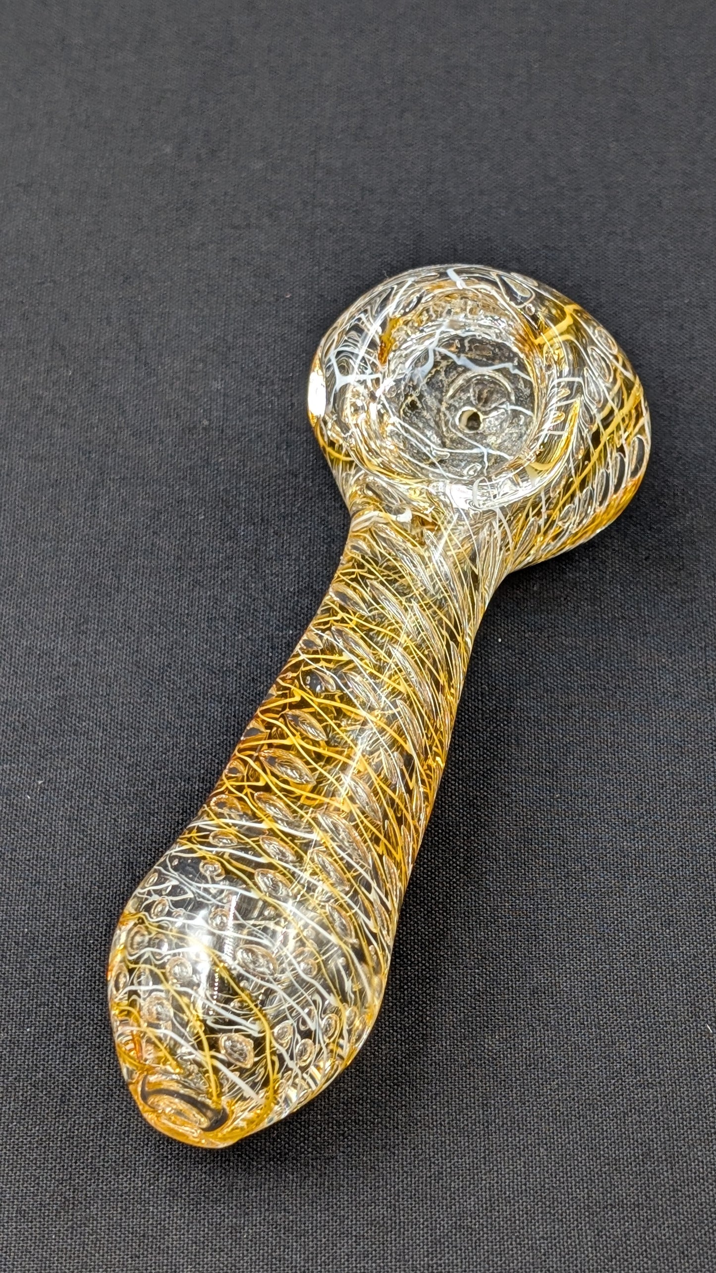 4" Glass Spoon TAN 0500