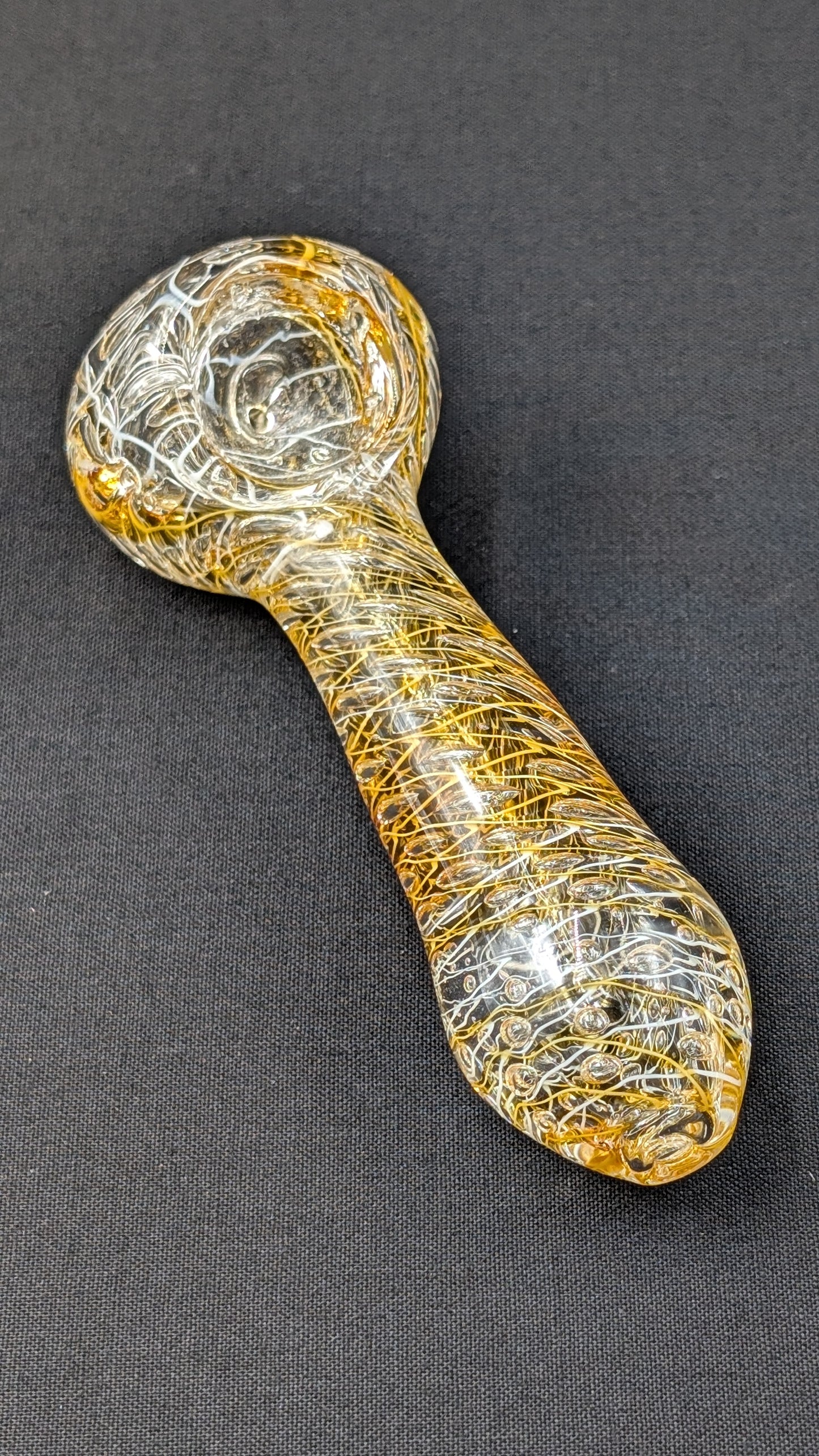 4" Glass Spoon TAN 0500