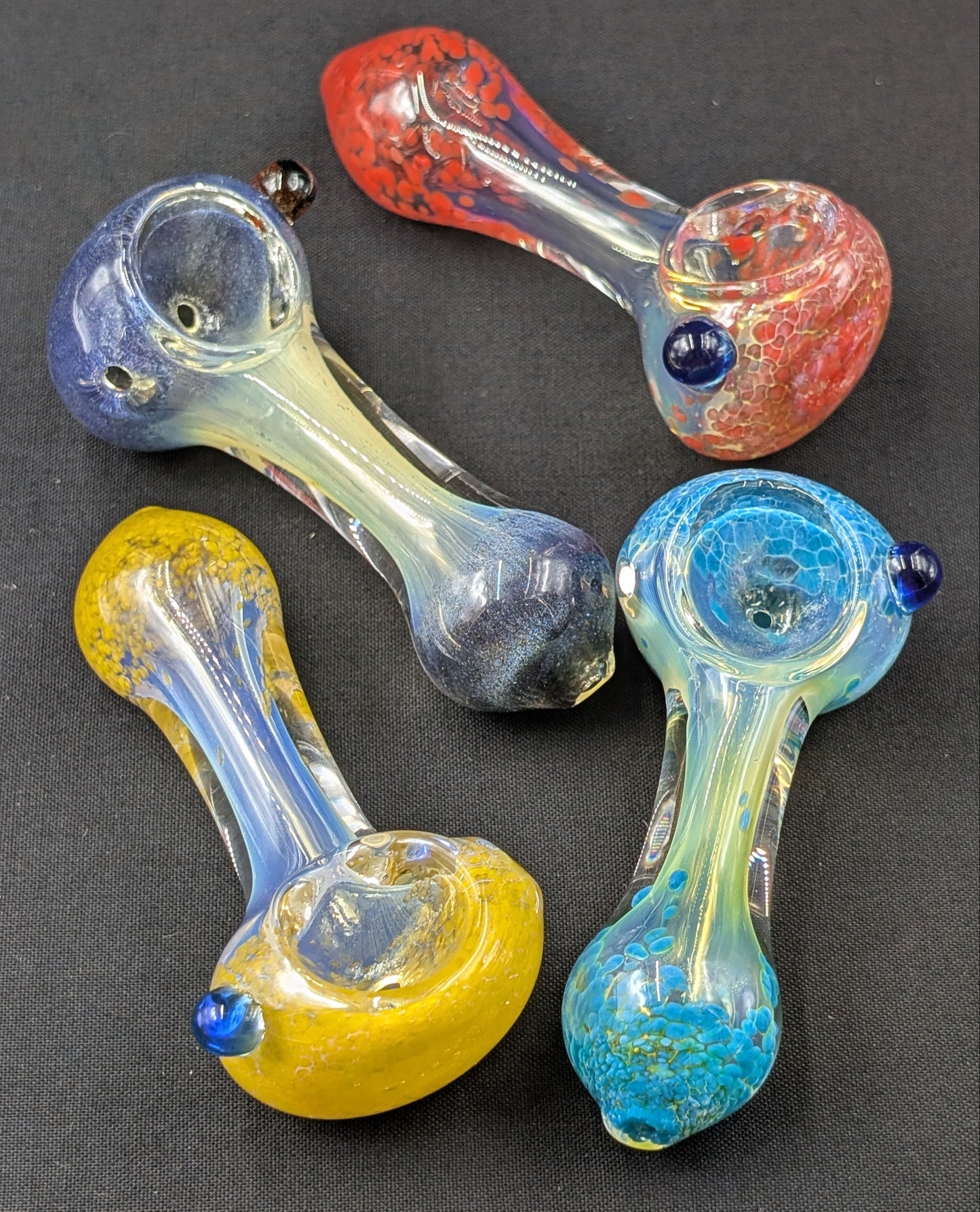 2 Pack of 3" Glass Spoon Peanuts 004