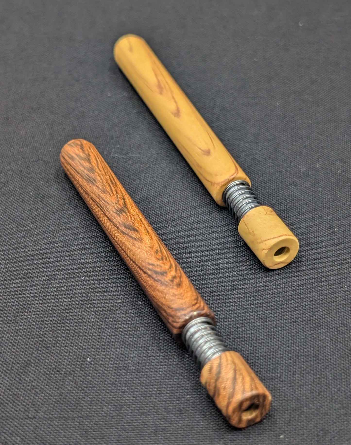 2 Pack: 3" Metal One Hitter Self Cleaning Spring Wood Look