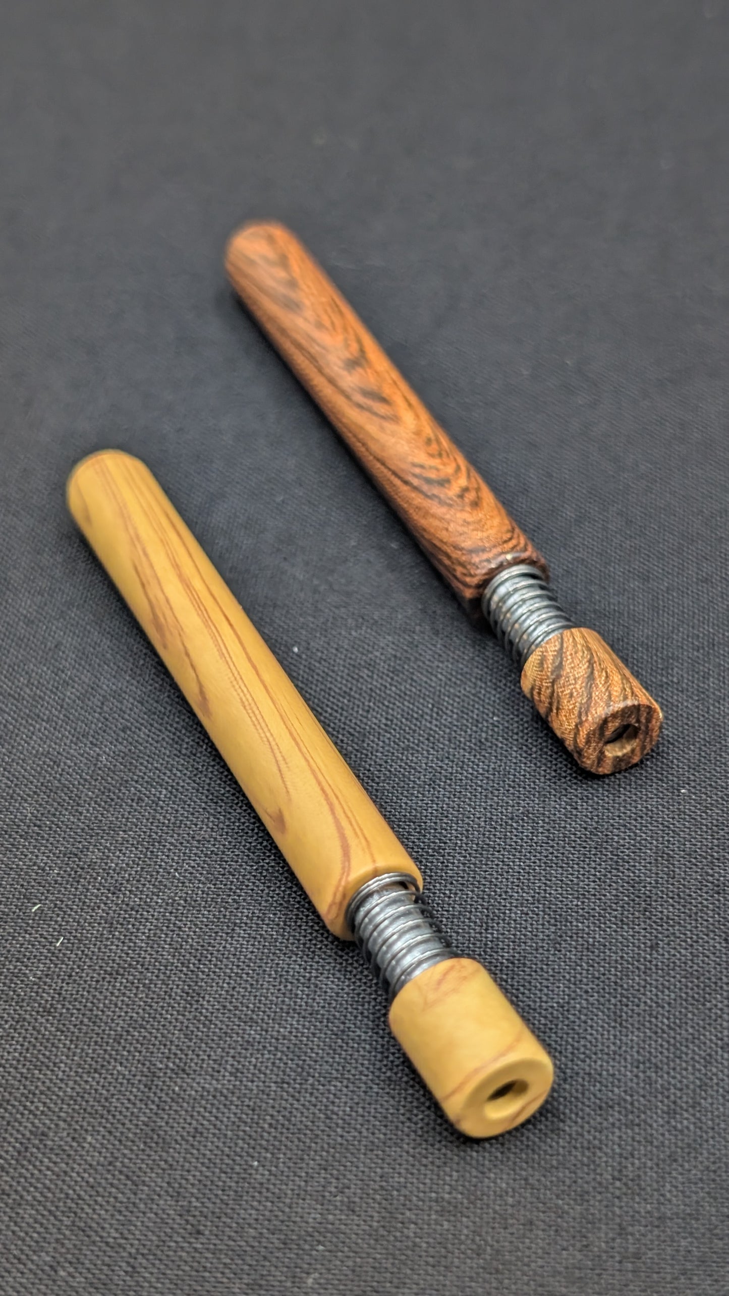 2 Pack: 3" Metal One Hitter Self Cleaning Spring Wood Look