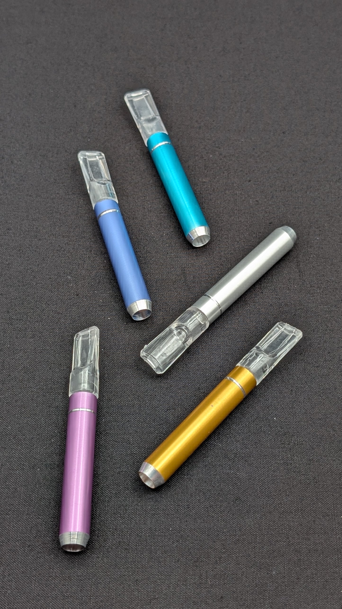 2 Pack: 3" Metal One Hitter with Plastic Mouth Piece