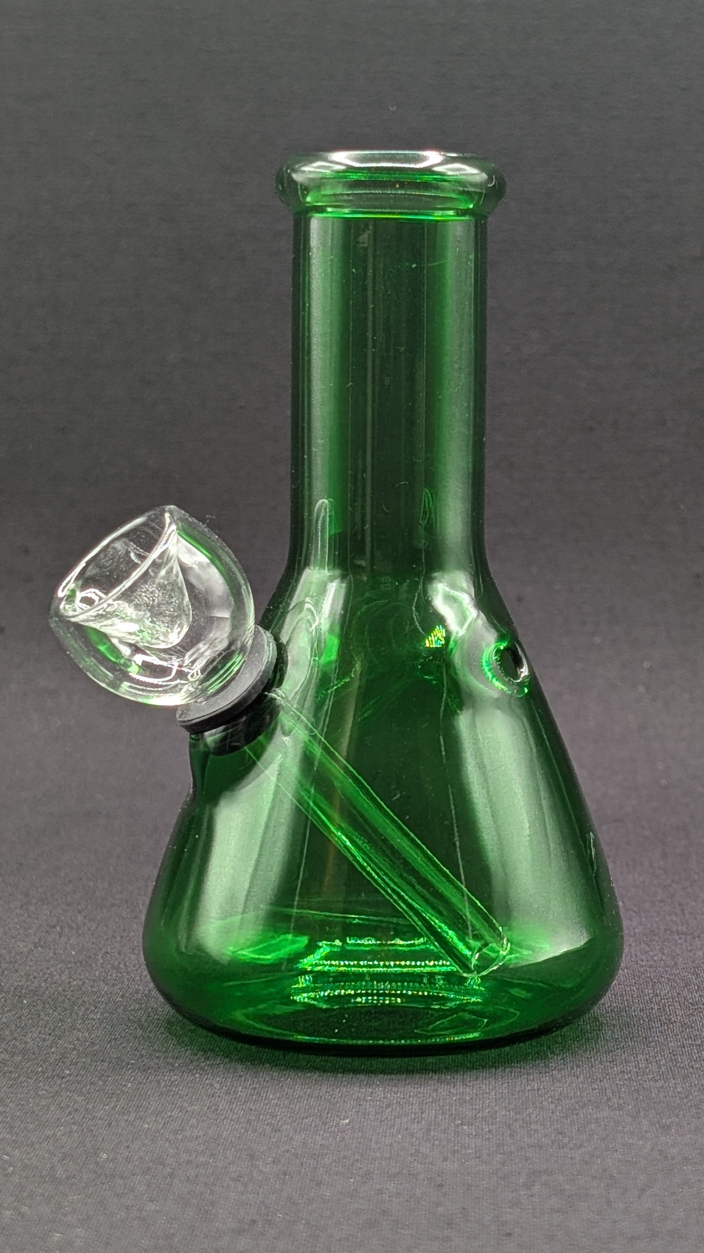 5" Glass Water Pipe Bong Green Beaker