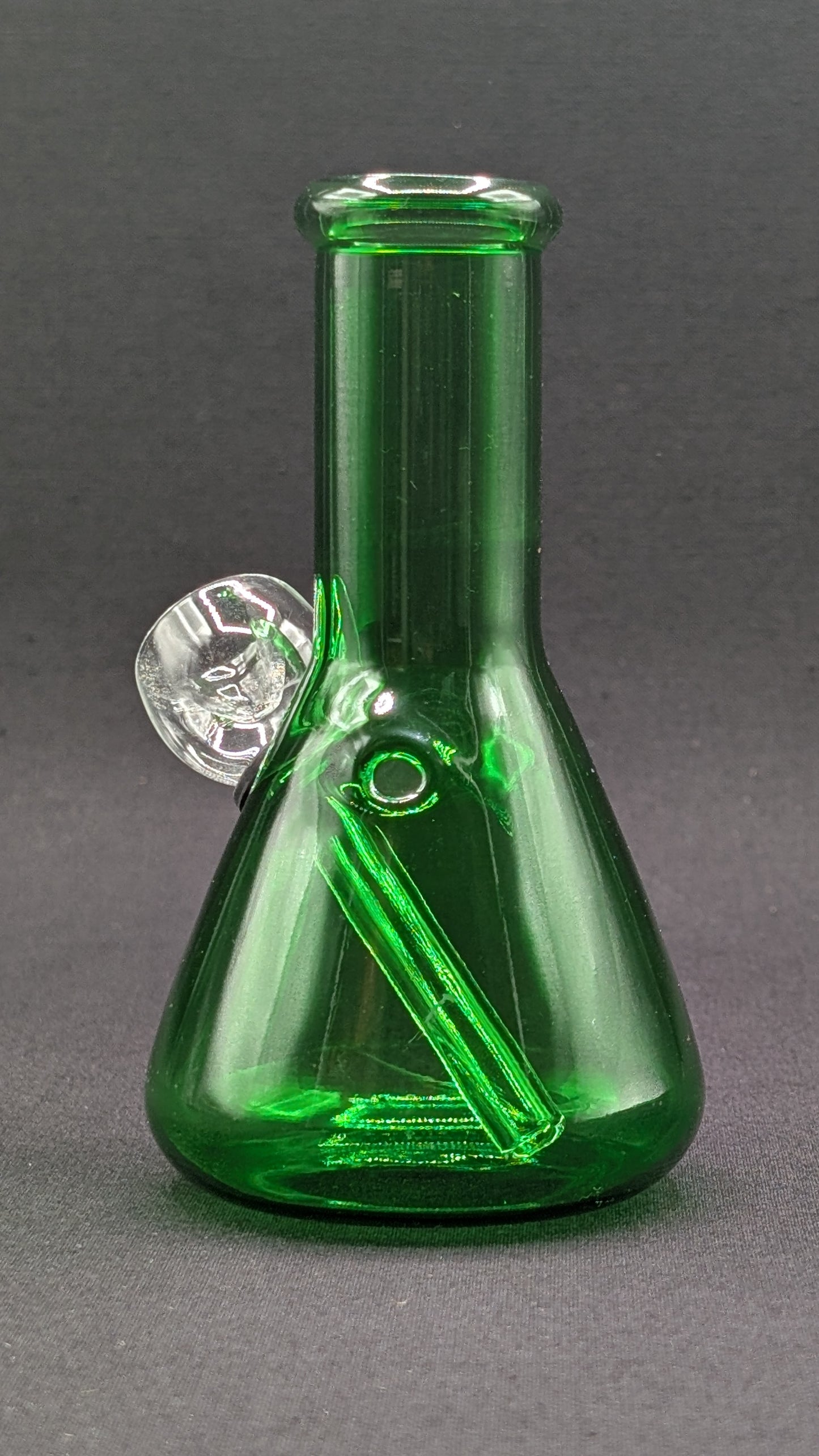 5" Glass Water Pipe Bong Green Beaker