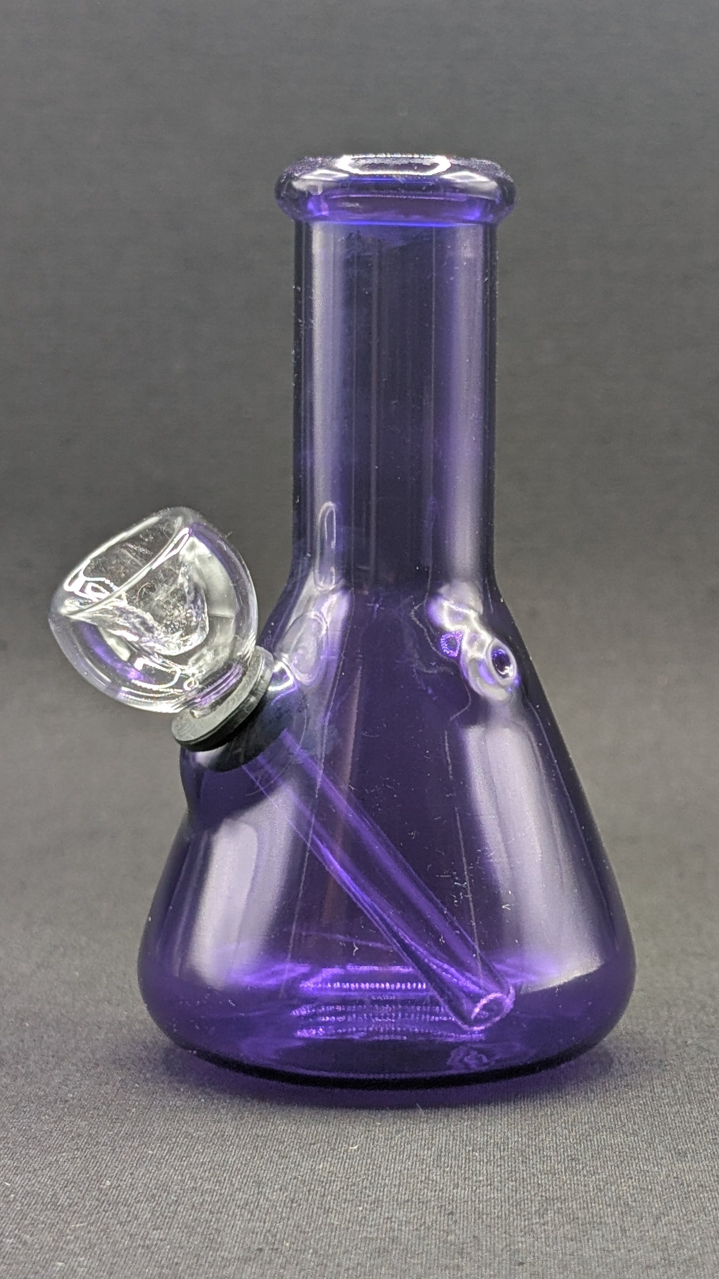 5" Glass Water Pipe Bong Purple Beaker