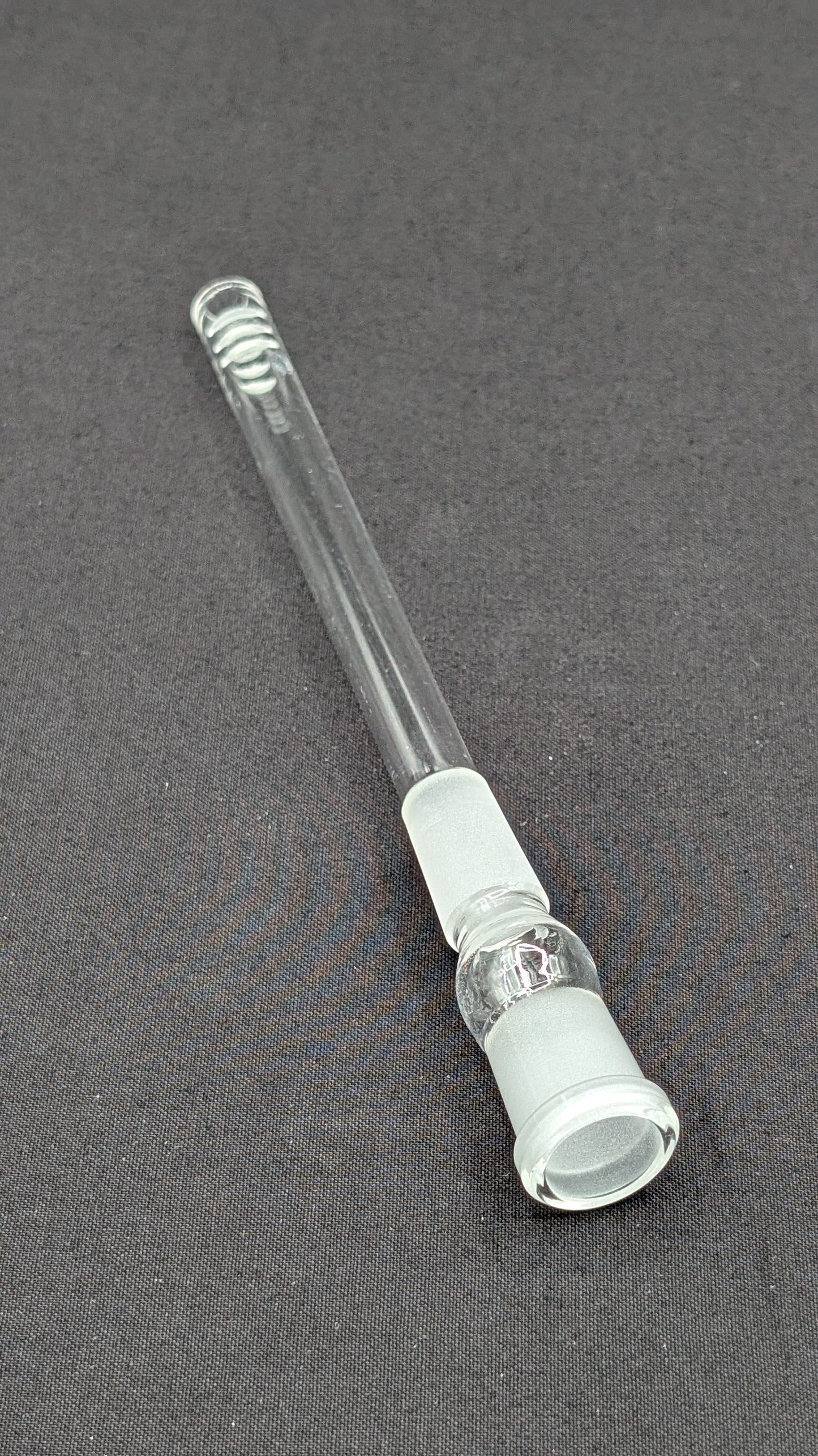 3" 6 Cut Glass Downstem 18MM Male to 14MM Female Opening