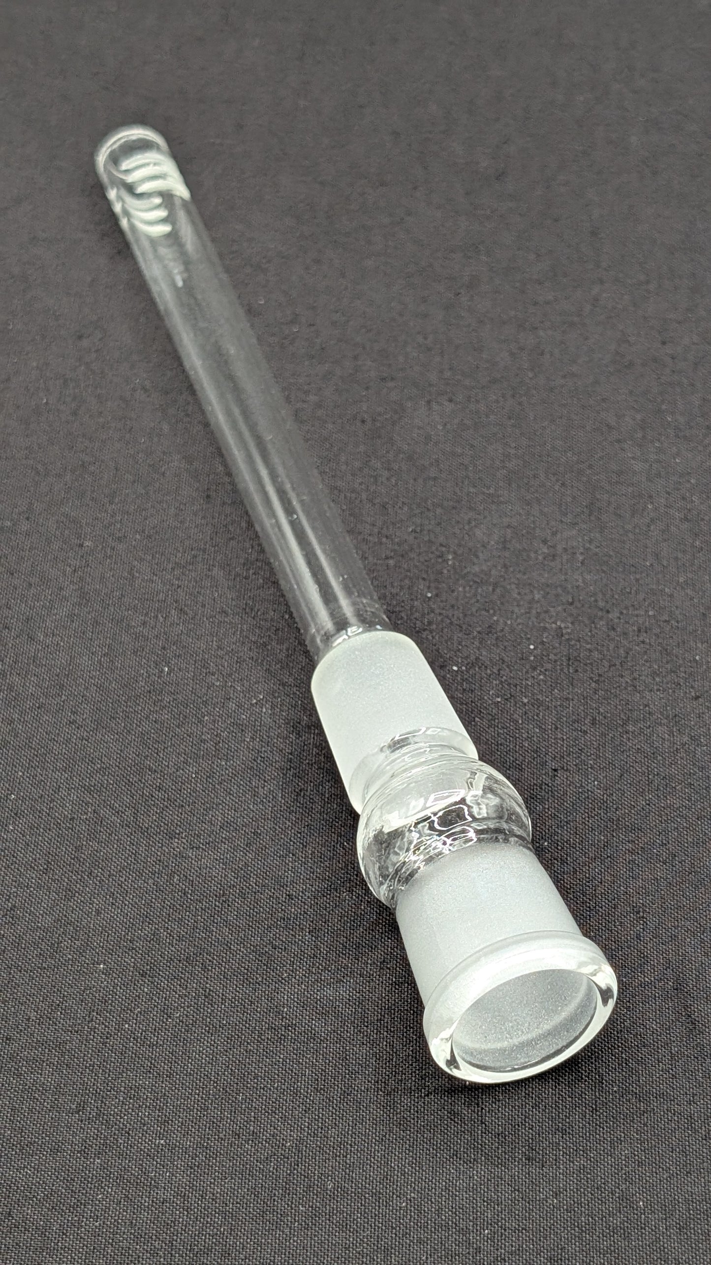 5" 6 Cut Glass Downstem 18MM Male to 18MM Female Opening