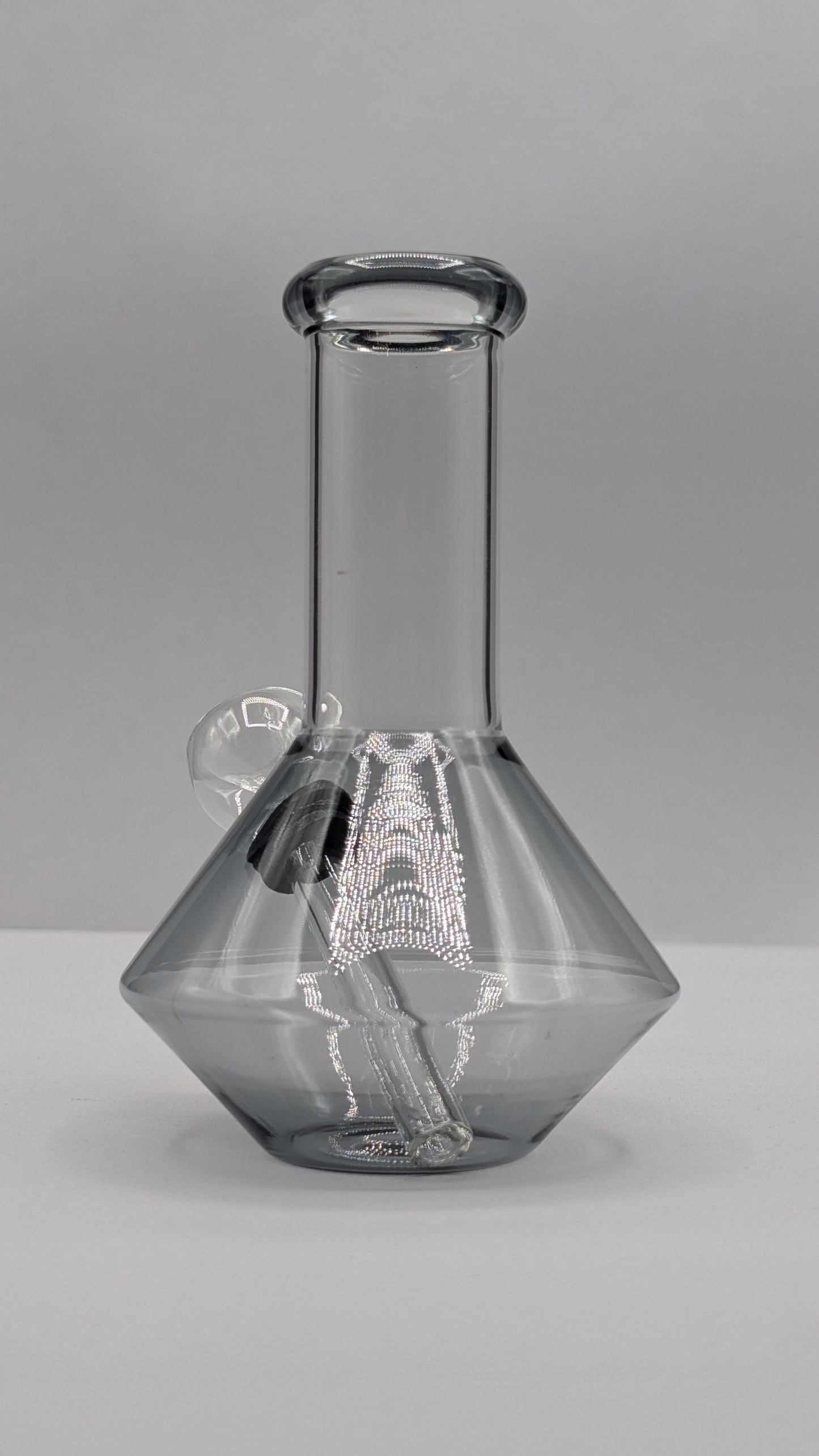 5" Glass Water Pipe Bong UFO Black (Colored Glass)