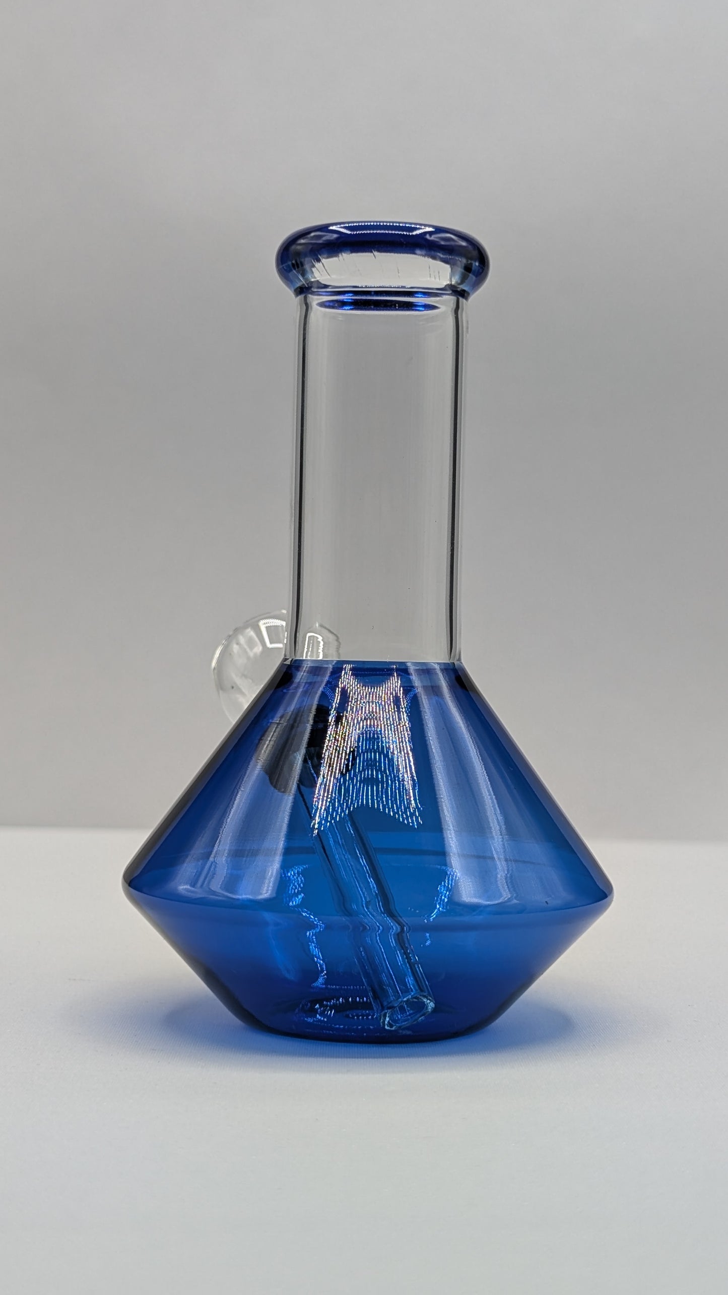 5" Glass Water Pipe Bong UFO Blue (Colored Glass)