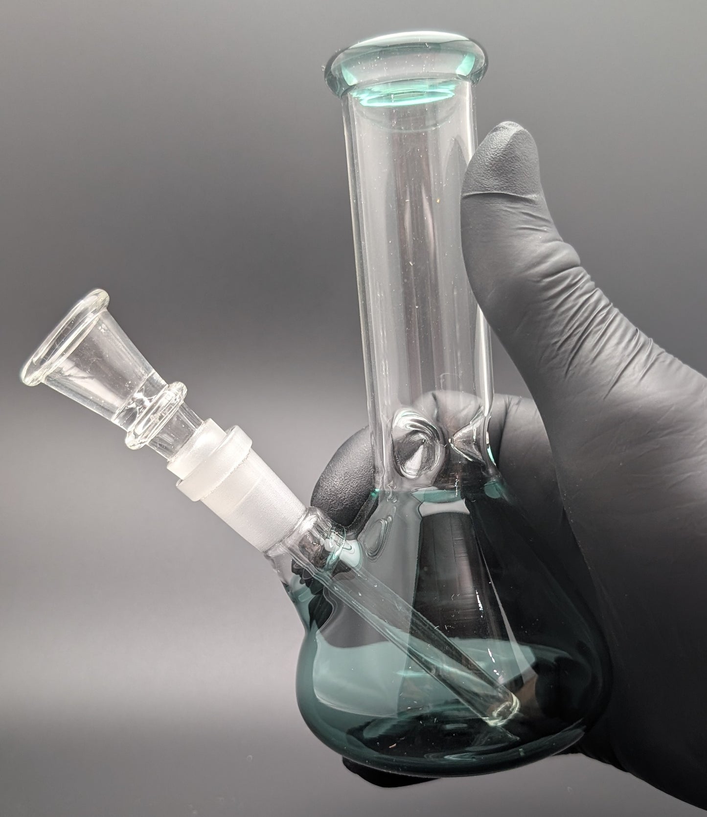 6" Glass Water Pipe Bong Teal (Colored Glass)