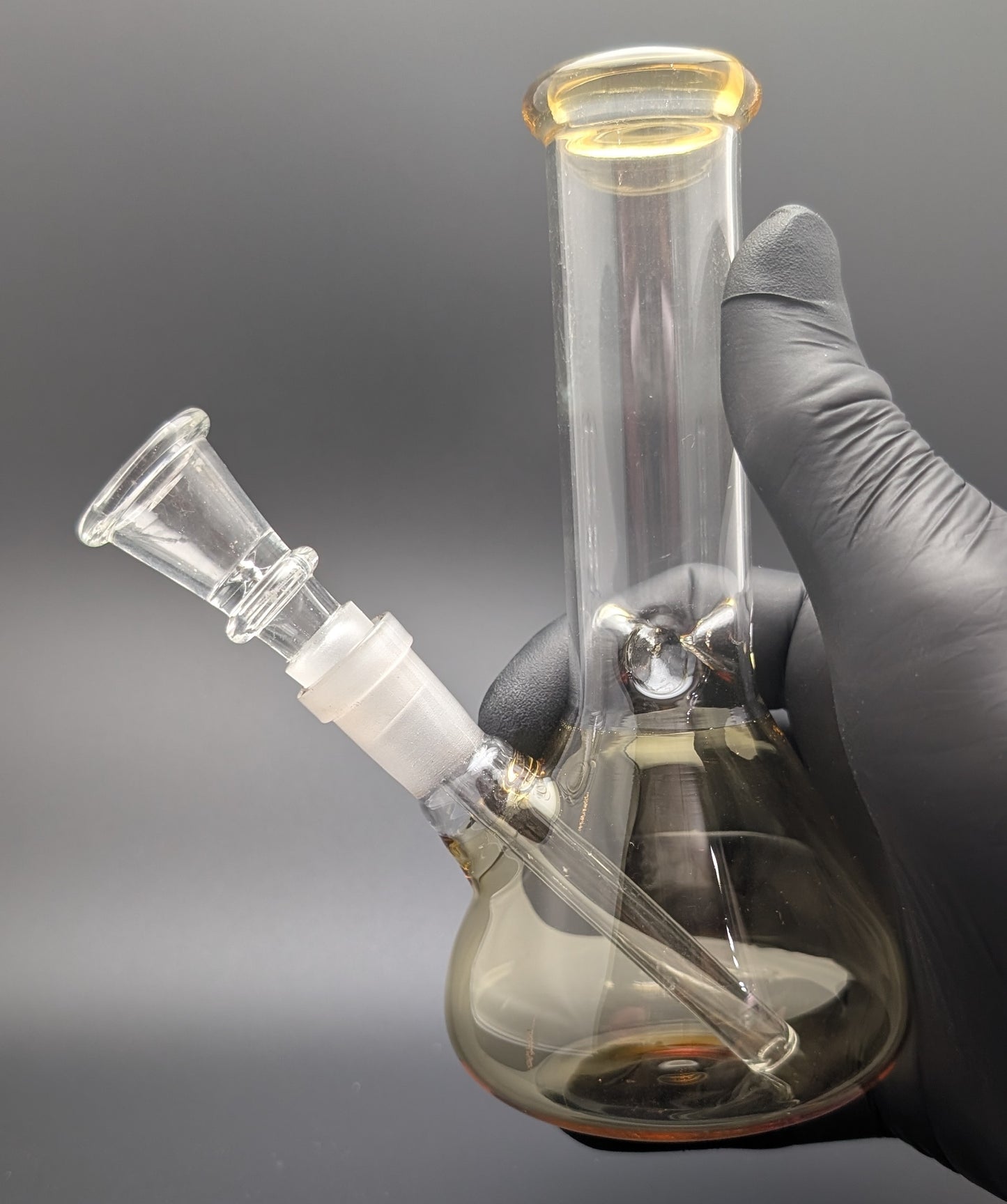 6" Glass Water Pipe Bong Yellow (Colored Glass)
