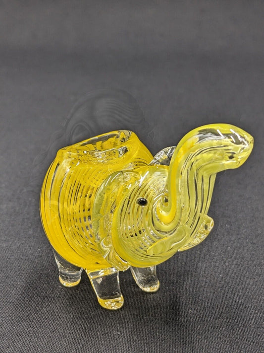 3" Elephant Glass Bowl Pipe 12