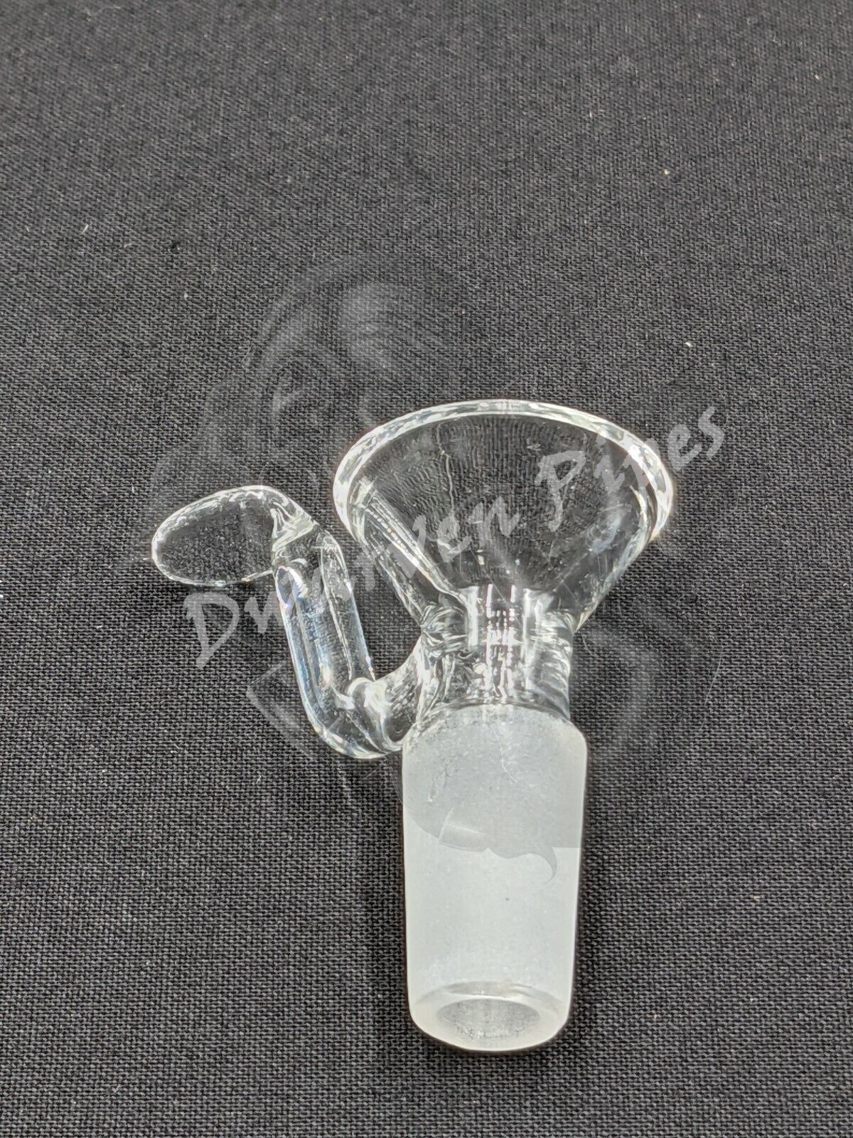 14mm Male Slide Bowl Glass with Bent Arm for Water Pipes - Arm Style