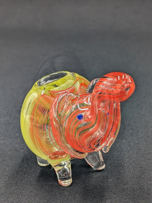 3" Elephant Glass Bowl Pipe 15