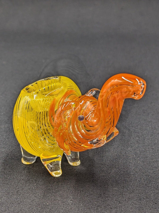 3" Elephant Glass Bowl Pipe 29