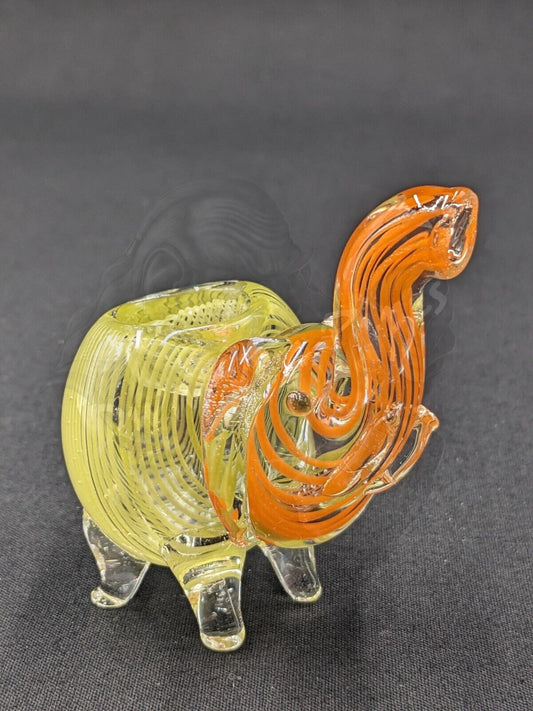 3" Elephant Glass Bowl Pipe 19
