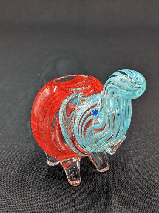 3" Elephant Glass Bowl Pipe 02