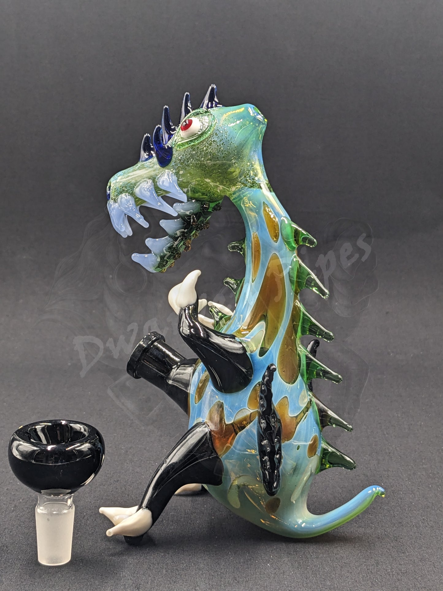 6.5" Glass Water Pipe Bong Monster Collection 09