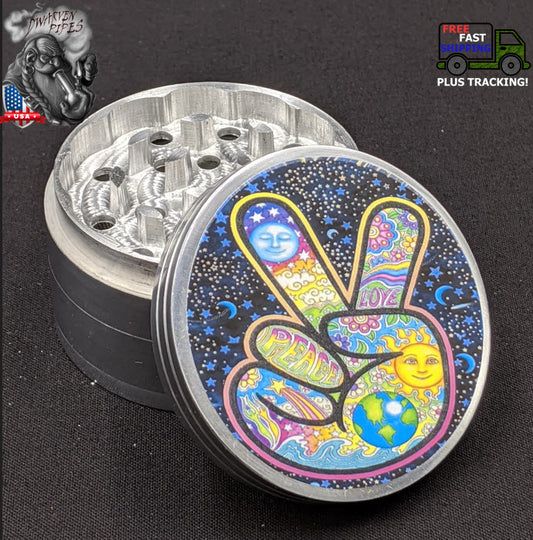 63MM Metal Grinder 4 Piece Set Peace