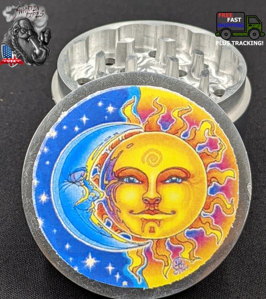 42MM Metal Grinder 4 Piece Set Sun & Moon