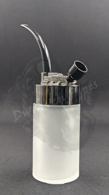 7.25" Water Pipe Bong w/ Multiple Adaptors Gray