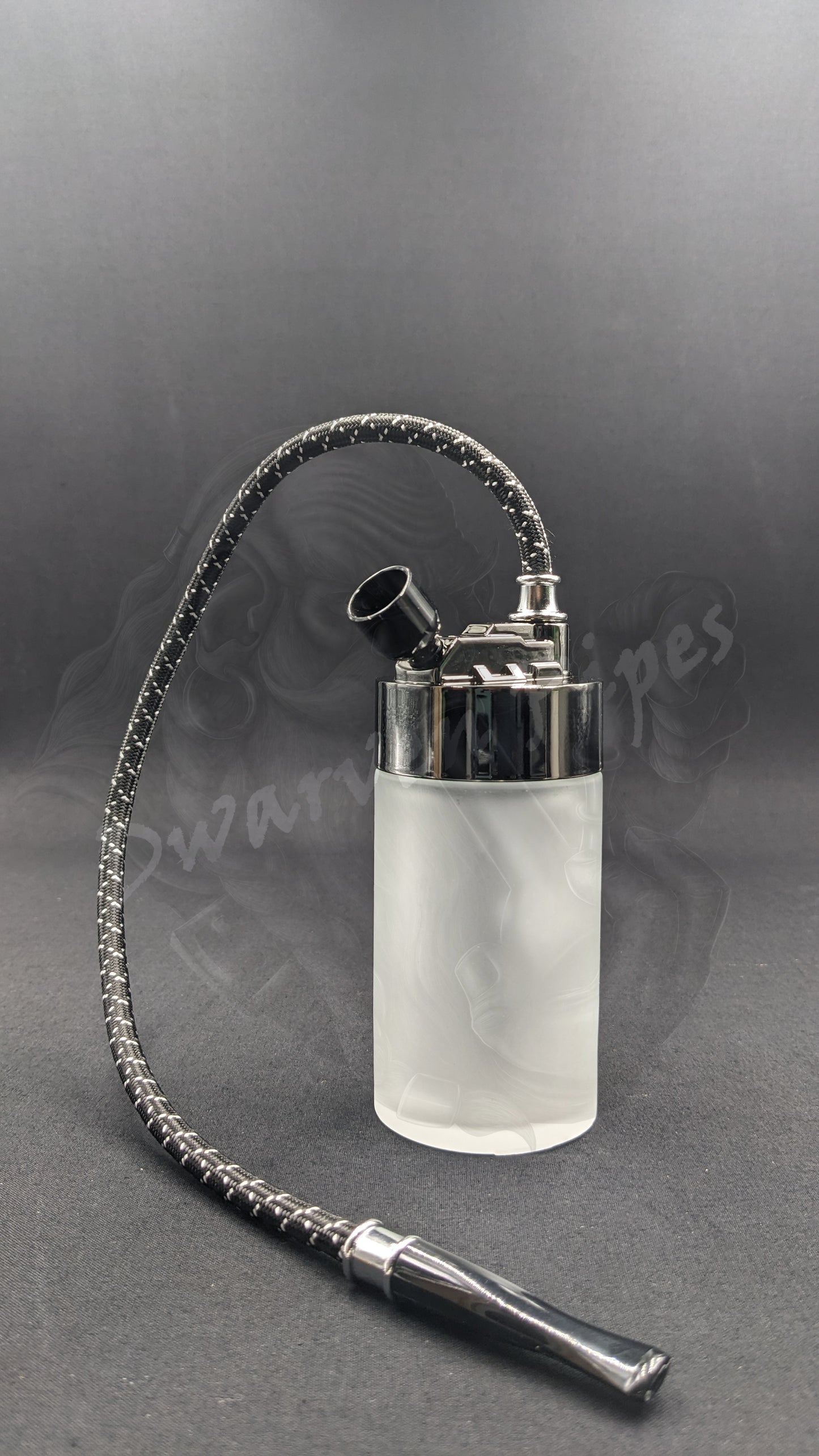 7.25" Water Pipe Bong w/ Multiple Adaptors Gray