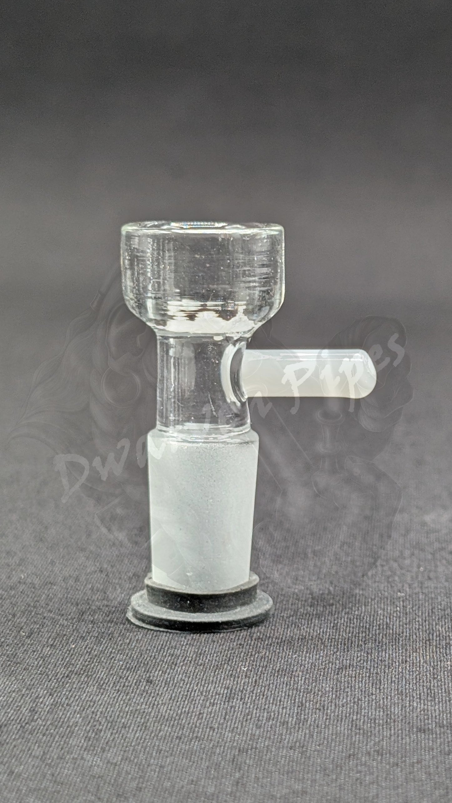 14mm Male Slide Bowl Glass Snowflake for Water Pipes - Snowflake Style White