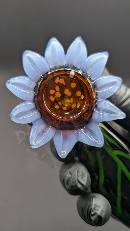 4.5" Glass Spoon Lavender Flower