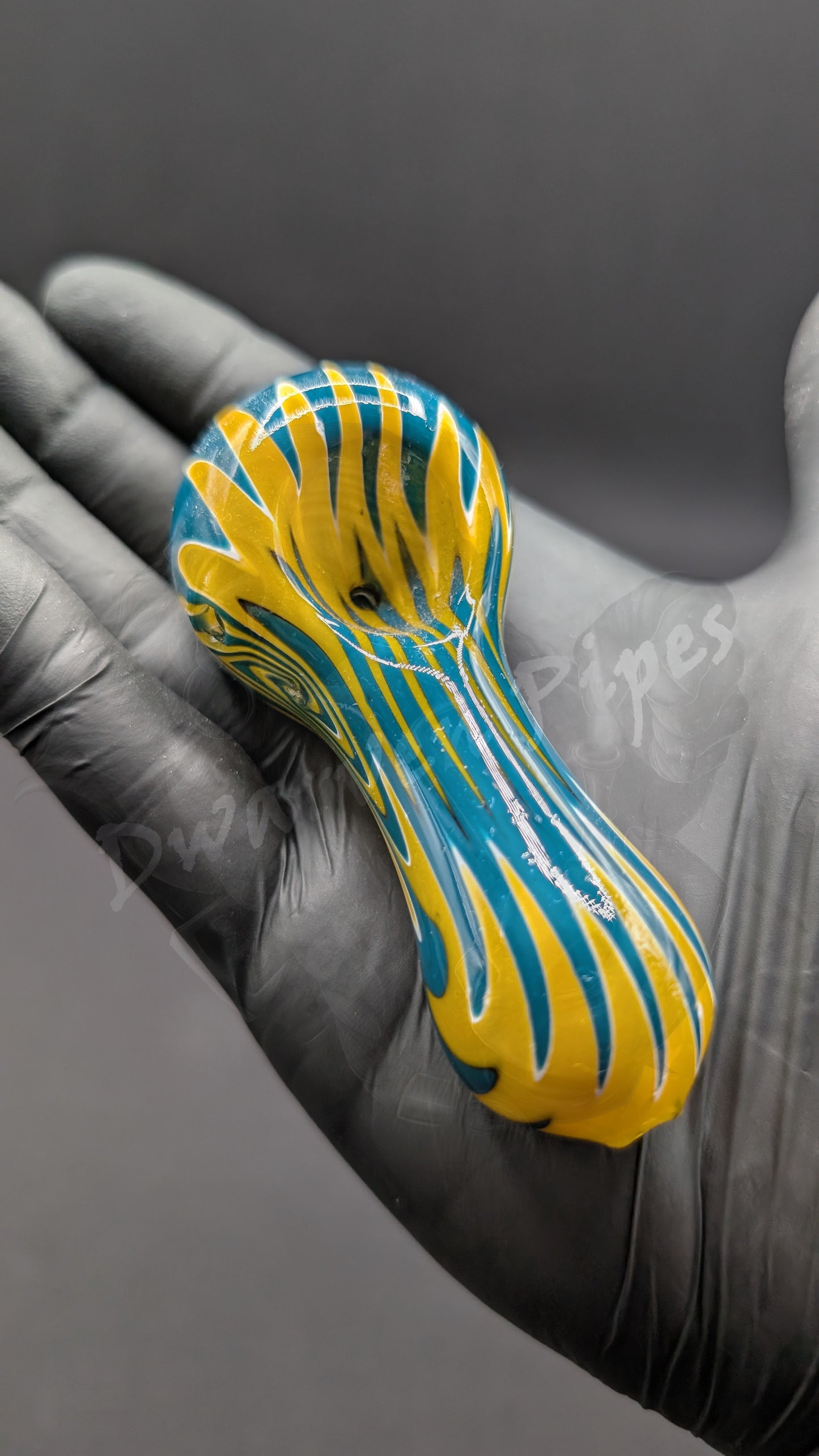 3" Glass Spoon Multi Colored 0400