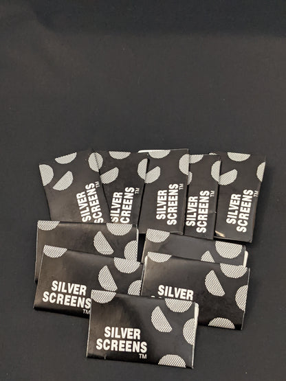50 Screens: Silver Stainless Steel Filters / Screens