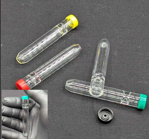 2 Pack: 2.75" Glass One Hitter With Cap