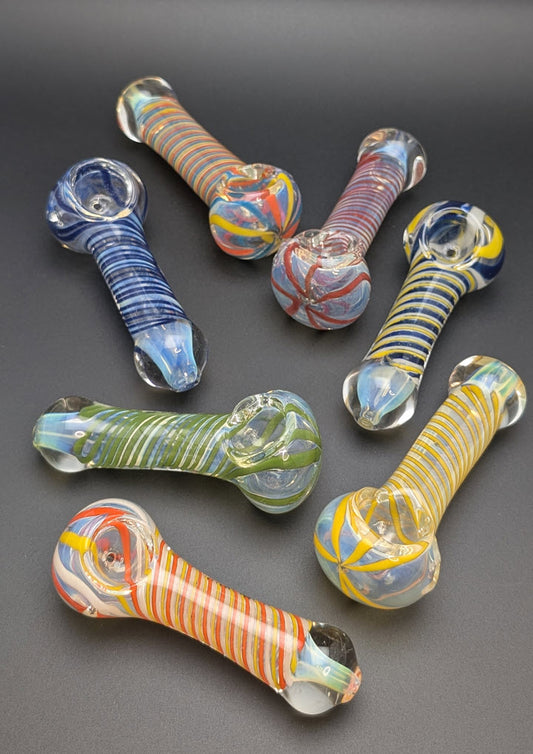 2 Pack of 3"-4" Glass Spoon Pipes