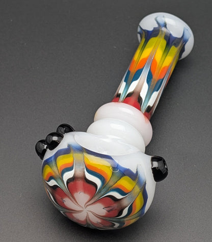 5" Glass Spoon Multi Colored 01