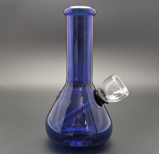 5" Glass Water Pipe Bong Blue Beaker (Colored Glass)
