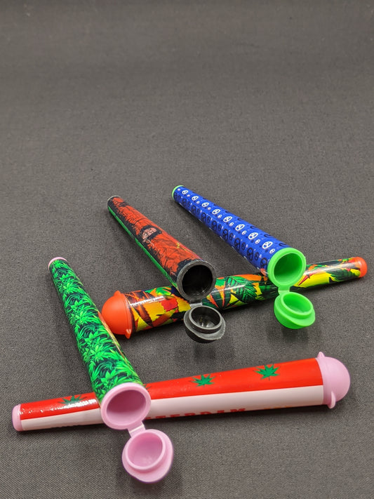 3 Pack - Plastic Tube Storage Container for Pre Rolled Papers