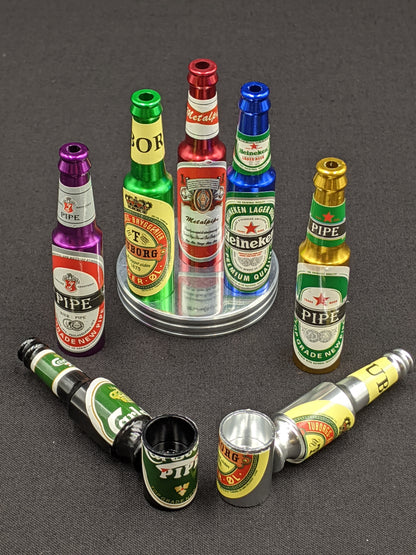 3 Pack: 2.5" Metal Spoon Mini Beer Bottle