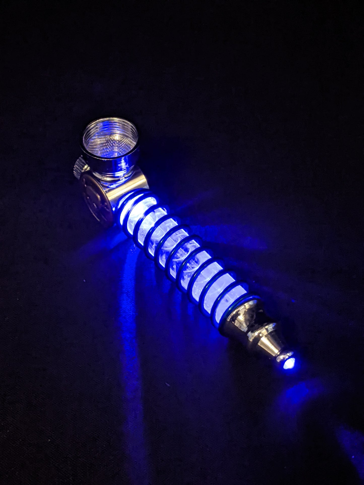 3.75" Metal Spoon LED Skull + 5 FREE Screens! 001