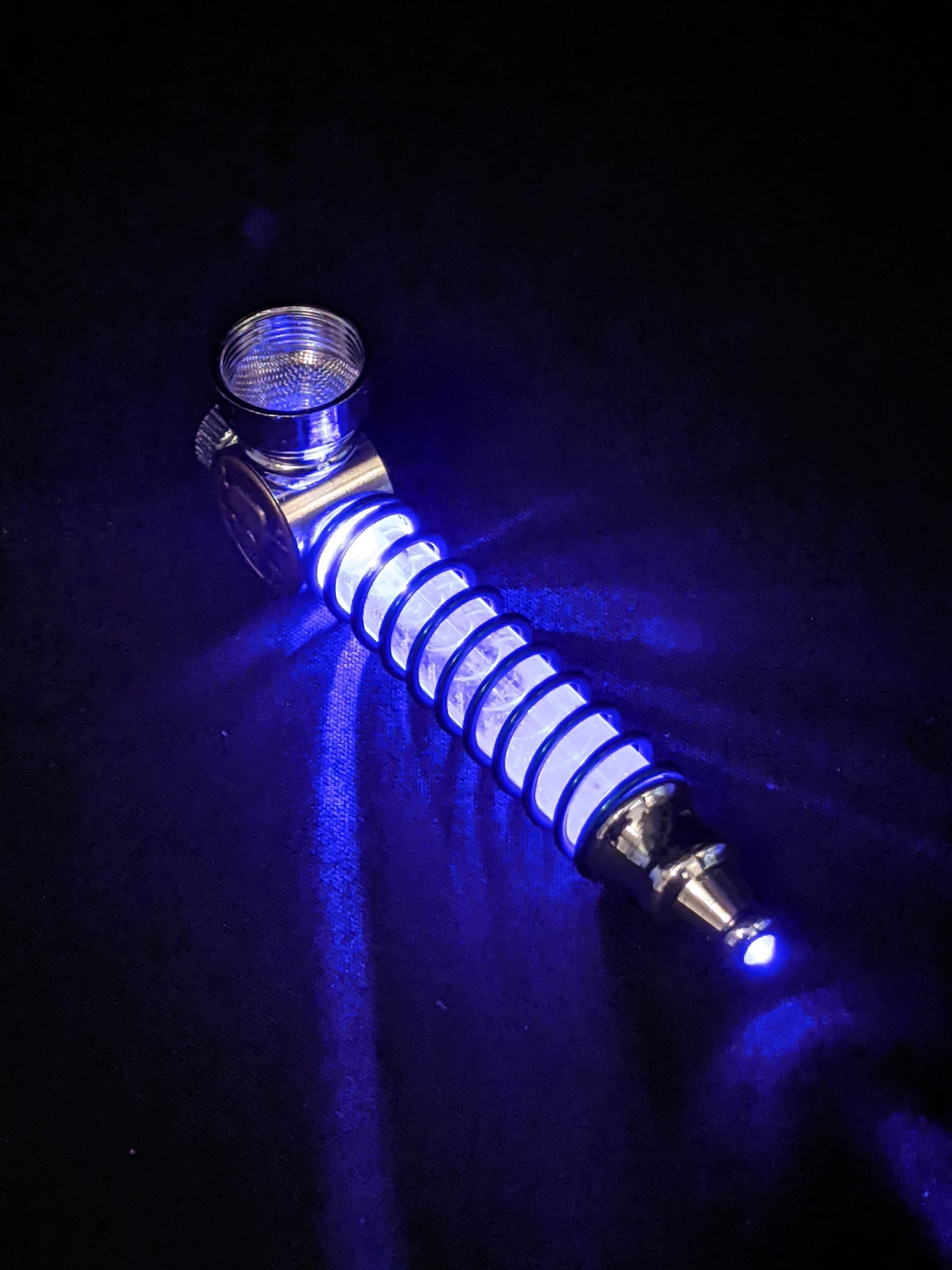 3.75" Metal Spoon LED Skull + 5 FREE Screens! 001