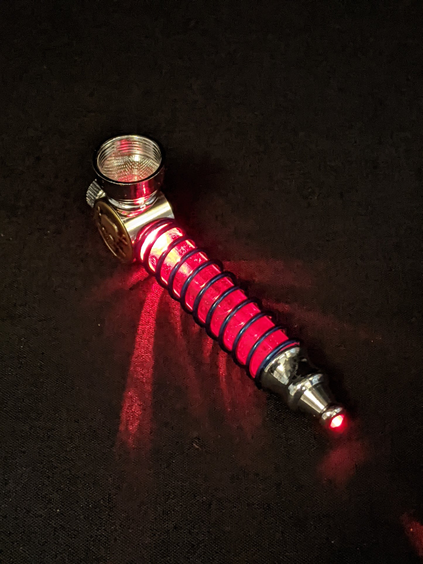 3.75" Metal Spoon LED Skull + 5 FREE Screens! 001