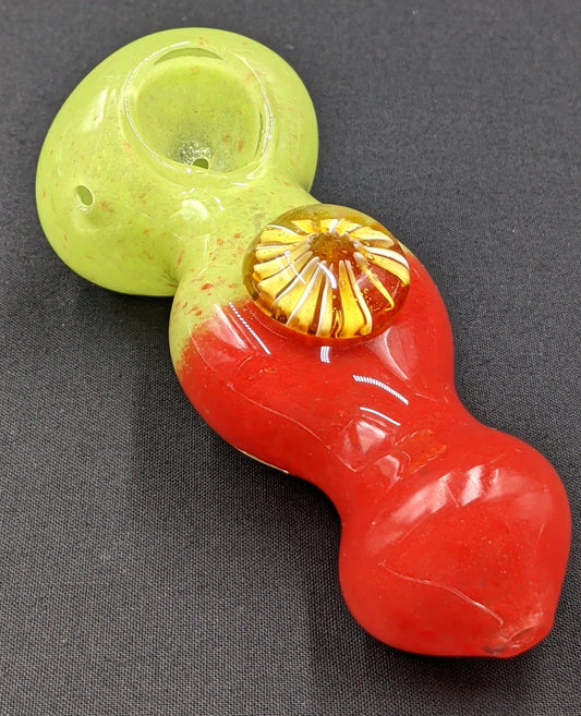 4" Glass Spoon Eye Style G/R