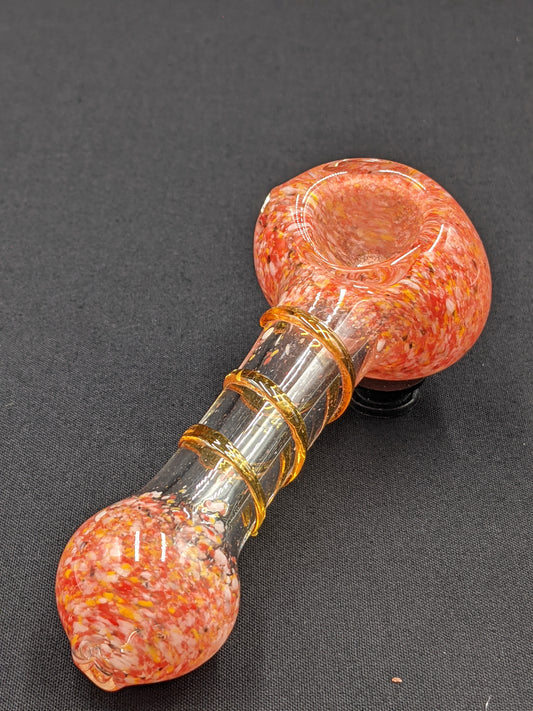 4" Glass Spoon Spiral PK/BR